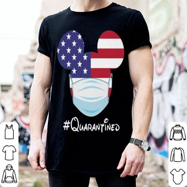 Mickey American Flag Face Mask #Quarantined shirt