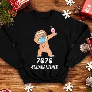 Sloth Dabbing Face Mask 2020 #Quarantined Covid-19 shirt
