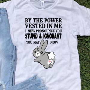 Bunny By The Power Vested In Me I Now Pronounce You Stupid And Ignorant shirt