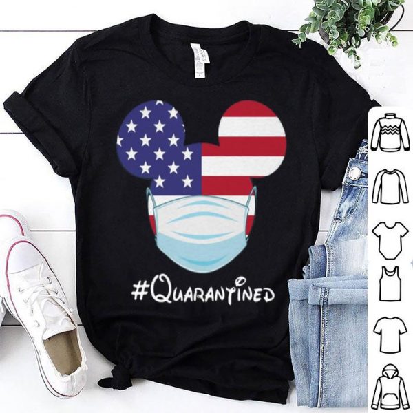 Mickey American Flag Face Mask #Quarantined shirt