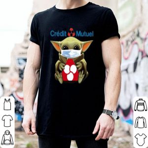 Star Wars Baby Yoda Mask Crédit Mutuel Covid-19 shirt