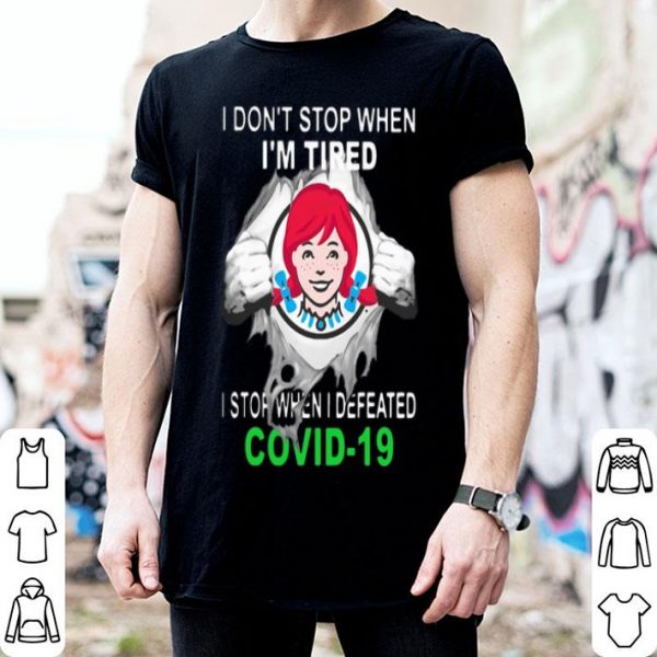 Wendy’s Blood Inside I Stop When I Defeated Covid-19 shirt