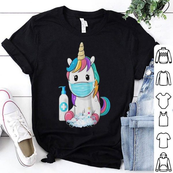 Unicorn Mask Hand Washing Covid-19 shirt