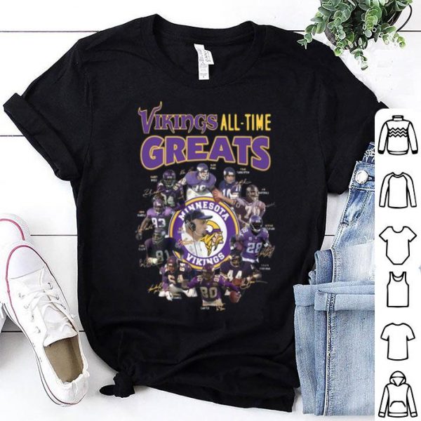 Minnesota Vikings All-time Greats Signatures shirt