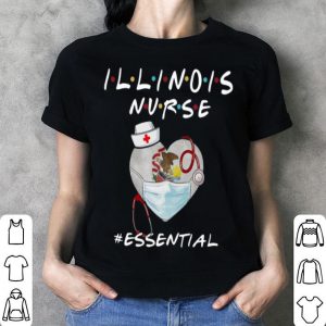 Illinois Nurse Heart Stethoscope Illinois Flag #Essential shirt