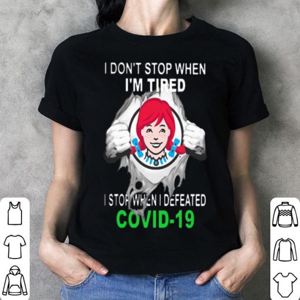 Wendy’s Blood Inside I Stop When I Defeated Covid-19 shirt
