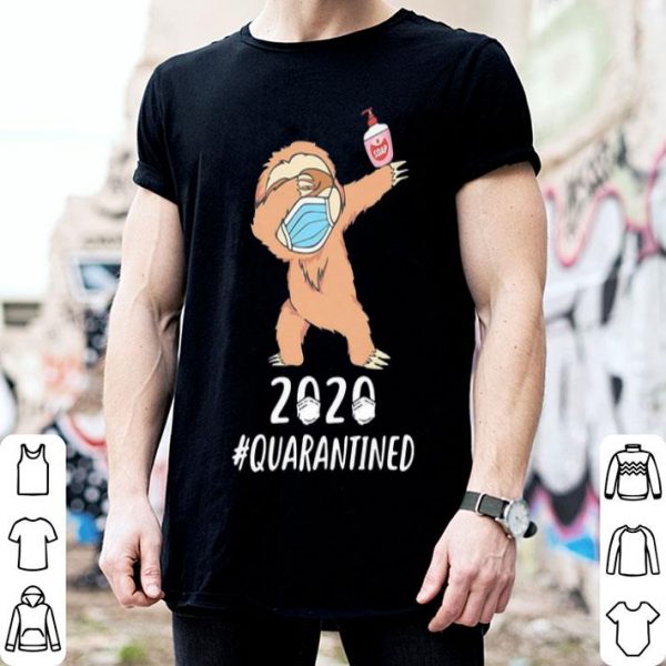 Sloth Dabbing Face Mask 2020 #Quarantined Covid-19 shirt