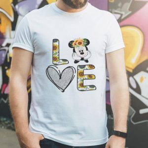 Love Glitter Mickey Mouse Sunflower shirt