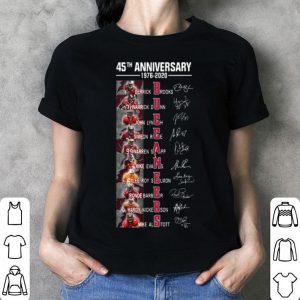 Tampa Bay Buccaneers 45th Anniversary 1976-2020 Signatures shirt