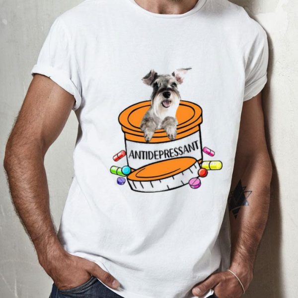 Schnauzer Antidepressant Dog Lovers shirt