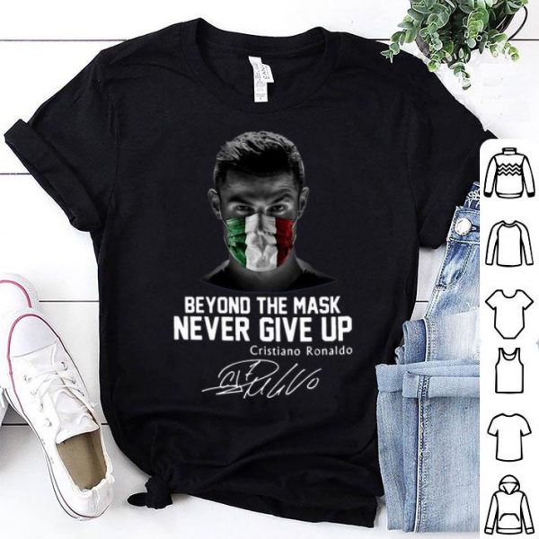 Cristiano Ronaldo Beyond The Mask Never Give Up Signature shirt