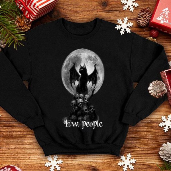 Demon Cat Skulls Moon Ew People shirt
