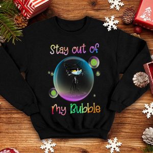 Black Cat Face Mask Stay Out Of My Bubble shirt