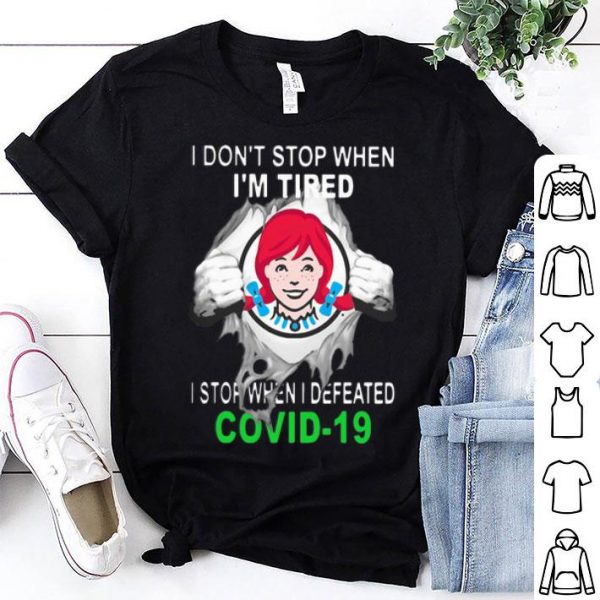 Wendy’s Blood Inside I Stop When I Defeated Covid-19 shirt