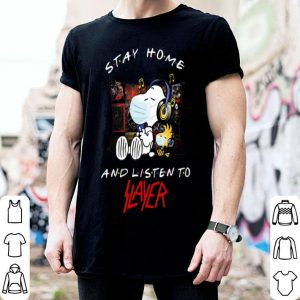 Snoopy And Woodstock Stay Home And Listen To Slayer shirt