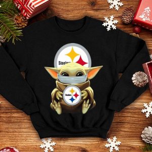 Star Wars Baby Yoda Face Mask Hug Pittsburgh Steelers shirt