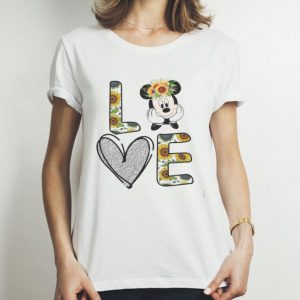 Love Glitter Mickey Mouse Sunflower shirt