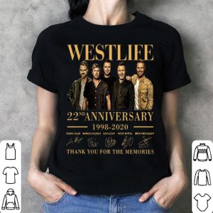 Westlife 22nd Anniversary Thank You For The Memories Signatures shirt