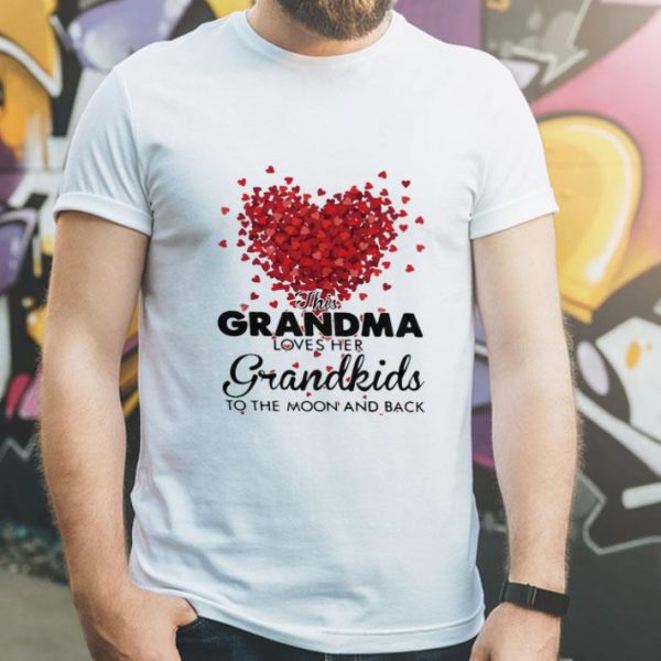 Hearts This Grandma Loves Her Grandkids The Moon And Back shirt