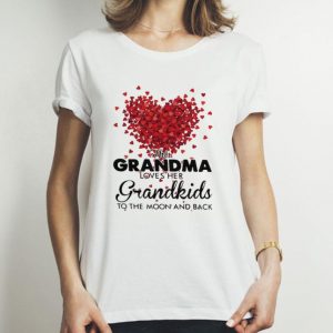 Hearts This Grandma Loves Her Grandkids The Moon And Back shirt