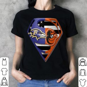 Superman Baltimore Ravens And Baltimore Orioles shirt