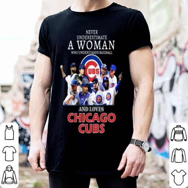 Never Underestimate A Woman Who Understands Baseball And Loves Chicago Cubs shirt