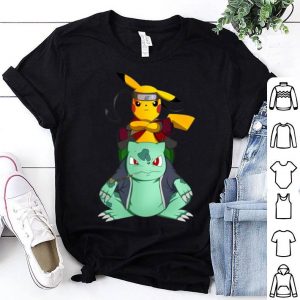 Pikachu Naruto Parody Bulbasaur Pokemon shirt