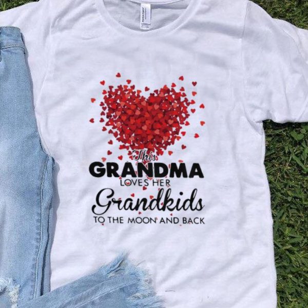 Hearts This Grandma Loves Her Grandkids The Moon And Back shirt