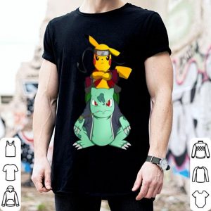 Pikachu Naruto Parody Bulbasaur Pokemon shirt