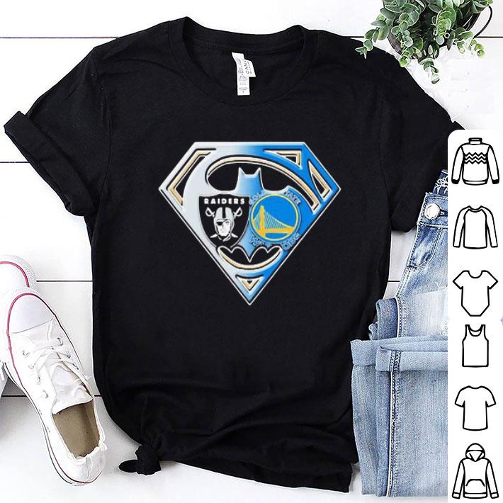 Superman Oakland Raiders And Golden State Warriors shirt