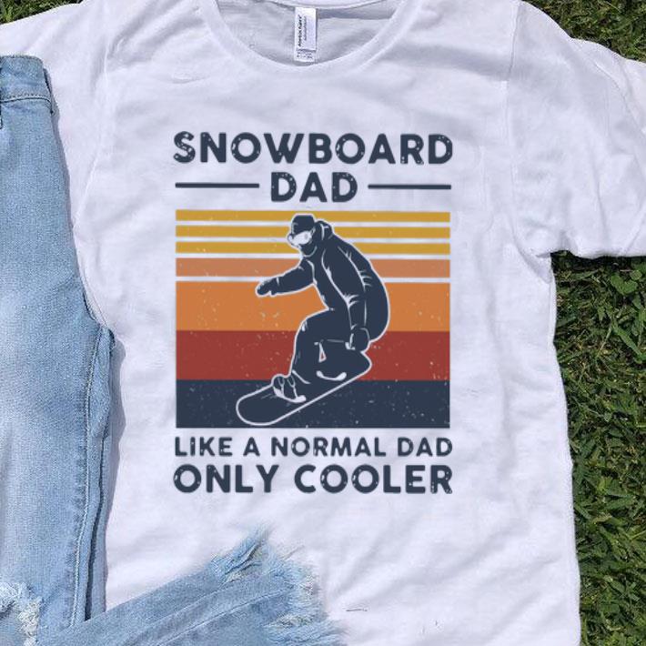 Vintage Snowboard Dad Like A Normal Dad Only Cooler Father's Day shirt