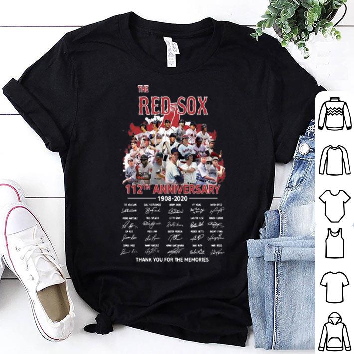 The Red Sox 112th Anniversary Thank You For The Memories Signatures shirt