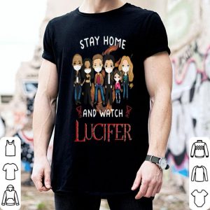 Stay Home And Watch Lucifer Chibi Characters Covid-19 shirt