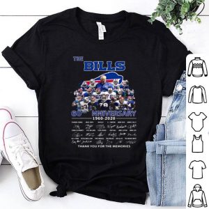 60th Anniversary The Buffalo Bills Signature Thank You For The Memories shirt