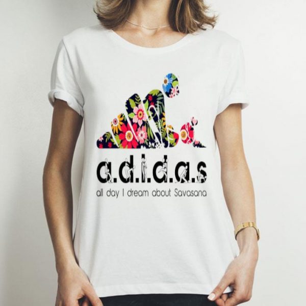 Adidas All Day I Dream About Savasana Yoga Floral shirt