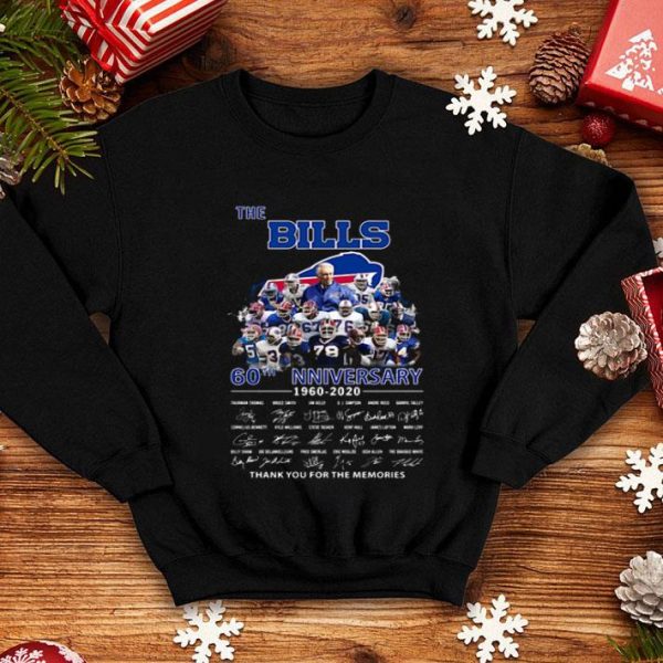 60th Anniversary The Buffalo Bills Signature Thank You For The Memories shirt