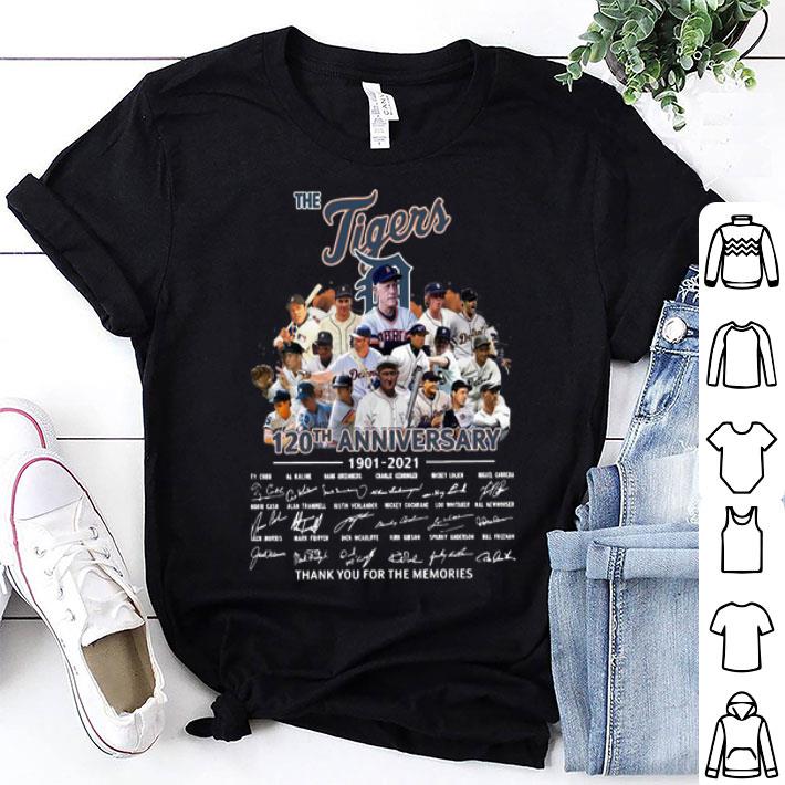 The Tigers 120th Anniversary Thank You For The Memories Signatures shirt