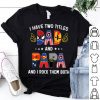 I Have Two Titles Dad And Papa And I Rock Them Both Superheroes shirt