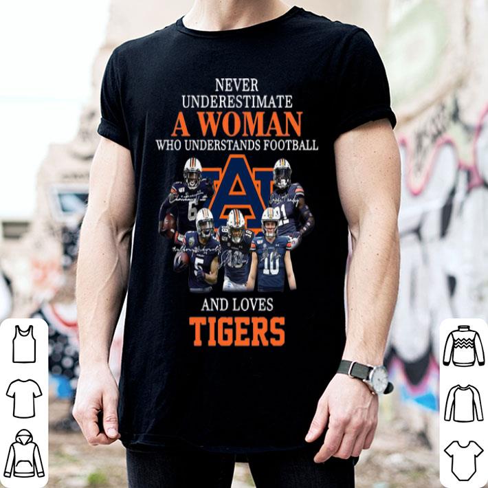 Never Underestimate A Woman Who Understands Football And Loves Tigers shirt