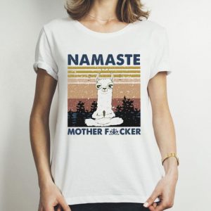 Vintage Yoga Llama Namaste Mother Fucker shirt