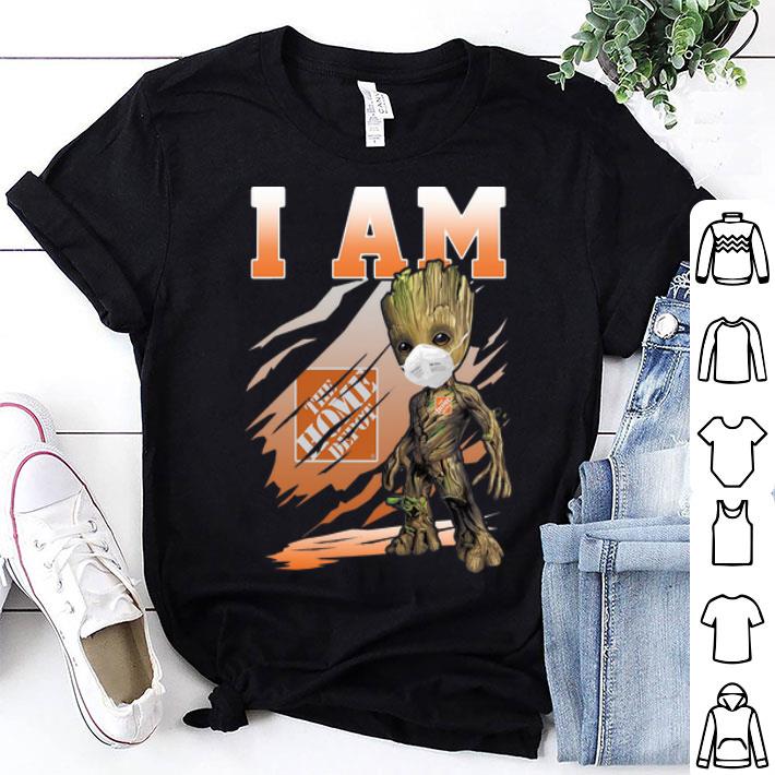 I Am The Home Depot Baby Groot Face Mask shirt