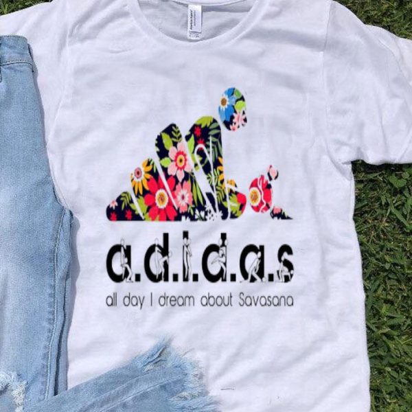 Adidas All Day I Dream About Savasana Yoga Floral shirt