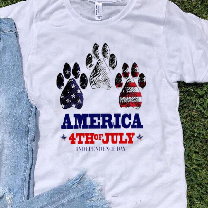 Three Dog Paw America Independence Day shirt
