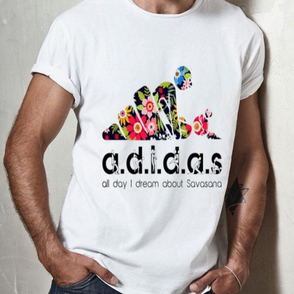 Adidas All Day I Dream About Savasana Yoga Floral shirt