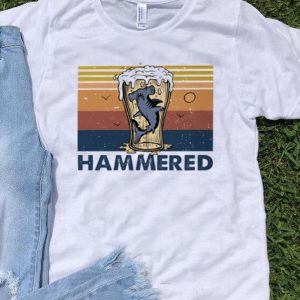 Vintage Glass Beer Shark Hammered shirt