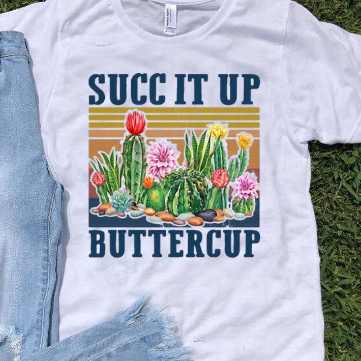 Vintage Cactus Succ It Up Buttercup shirt