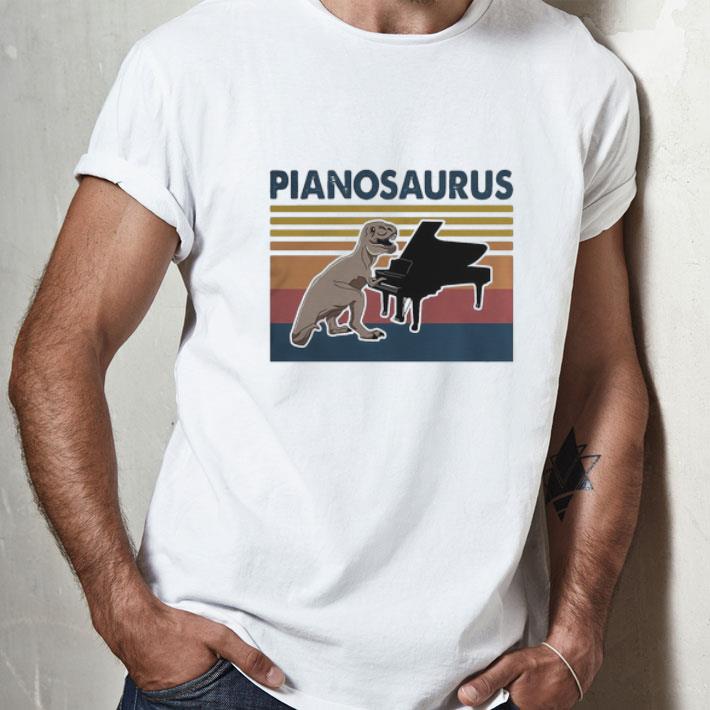 Vintage Pianosaurus Dinosaur T-rex Piano shirt