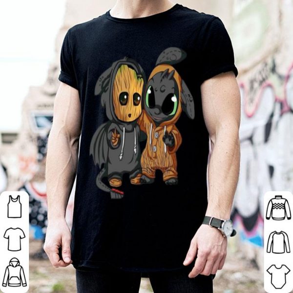 Baby Stitch And Baby Groot shirt