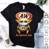 Star Wars Baby Yoda Mask A&w Restaurants All American Food Covid-19 shirt