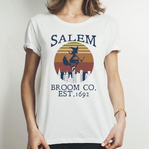 Vintage Witch Salem Broom Co Est. 1692 shirt